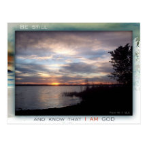 Be Still and Know postcard