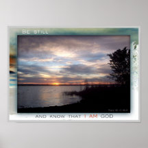 Be Still and Know print