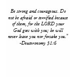 Be strong and courageous. t-shirts