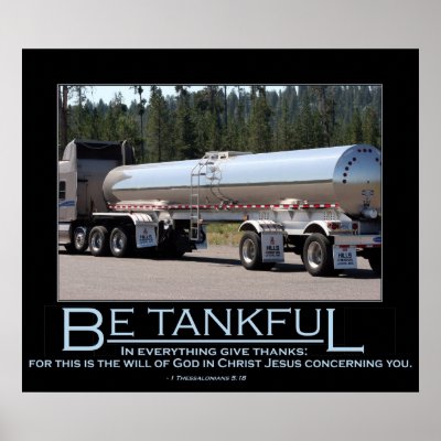 Be Tankful Poster by semisweet1