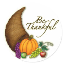 Be thankful sticker
