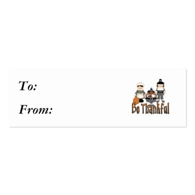 be thankful thanksgiving pilgrims business card template by doonidesigns