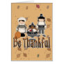 be thankful thanksgiving pilgrims greeting cards