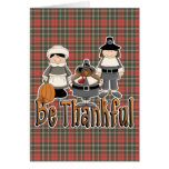 be thankful thanksgiving pilgrims cards