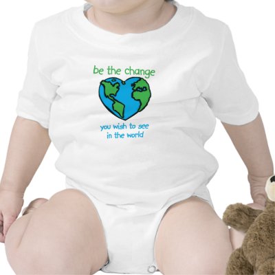 Be the Change Tshirt by gagadoo