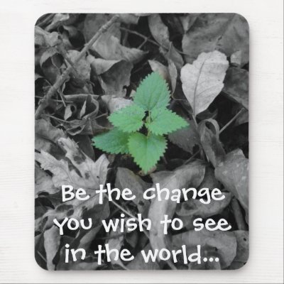 Be the change you wish to see in the world gift by PhotoCrazy6