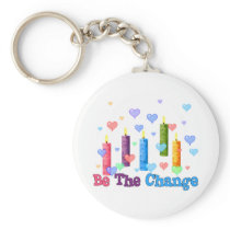 Be The  World Change Keychain