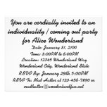 Be What You Would Seem To Be Alice Duchess Invitation