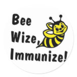 Be Wize Immunise! stickers