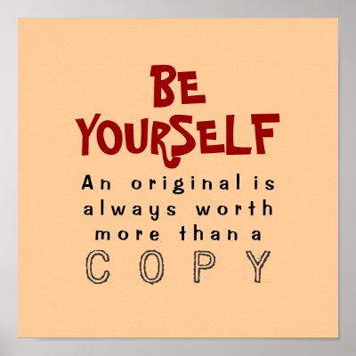 be yourself poster