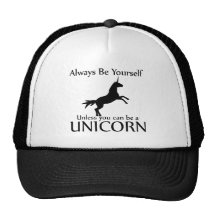 Be Yourself Unicorn Trucker Hat