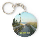Beach Access Personalised Keychain