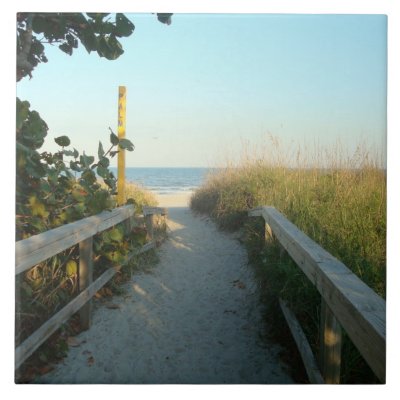 Beach Access Tile - lg by SpecialTimes