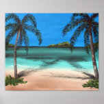 Beach and Palms posters