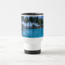 Beach and Pool Views Coffee Mugs