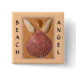 Beach Angel Button