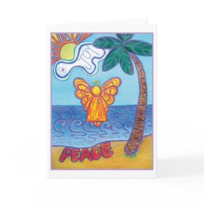 Beach Angel Card by donnabellasangels