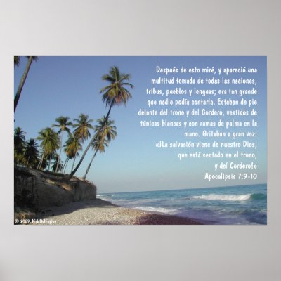 Beach — Apocalipsis 7:9-10 Poster by PKBullington