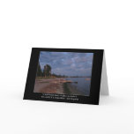 Beach At Dusk and Bergamin Quote Greeting Card