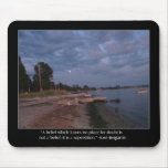 Beach At Dusk and Bergamin Quote mousepads