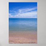 Beach at low tide print