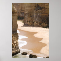 Beach at the 12 Apostles, Victoria Poster