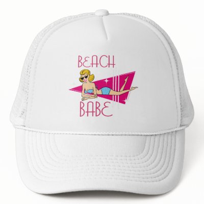 Beach Babe T-shirts Gifts Mesh Hats by lesrubadesigns