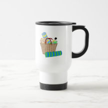 Beach Bag, Towels and Flip Flops Coffee Mug