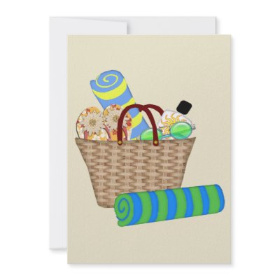 Beach Bag, Towels and Flip Flops by ElainePlesser