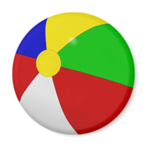 Beach Ball Fridge Magnets