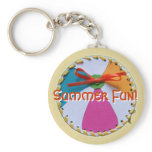 Beach Ball Keychain