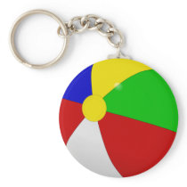 Beach Ball Keychains