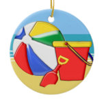 Beach Ball, Pail & Shovel at the Shore