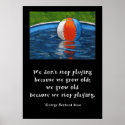 BEACH BALL PLAY POSTER posters