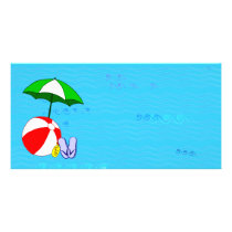 Beach Ball Pool Umbrella Template