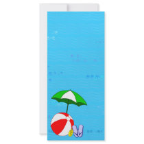Beach Ball Pool Umbrella Template