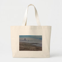 Beach Beaches Sand Ocean Fog Oceanview HDR Bags