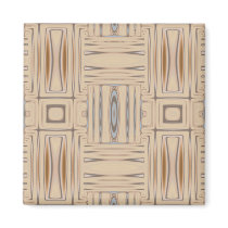 Beach Beige Geometric Magnet