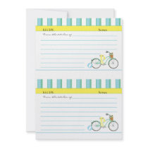Beach Bicycle Cards Custom Invite