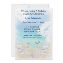 Beach Birthday Invitation