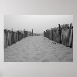 Beach Black and White Photo Print