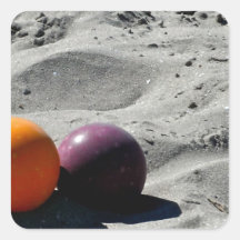 Beach Bocce Stickers