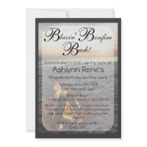 Beach Bonfire Invitation