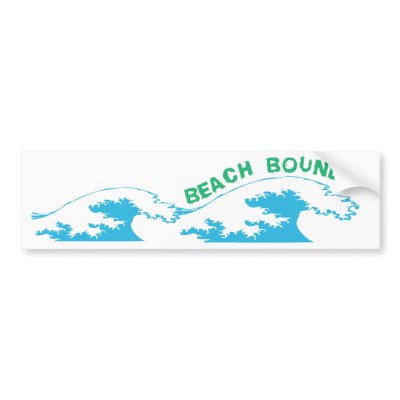 Beach Bound bumper sticker by Love2Shell
