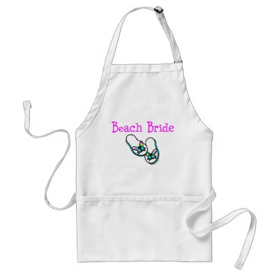 Beach Bride Apron by lesrubaweddings