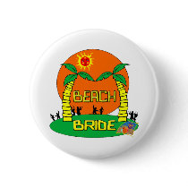 Beach Bride Button