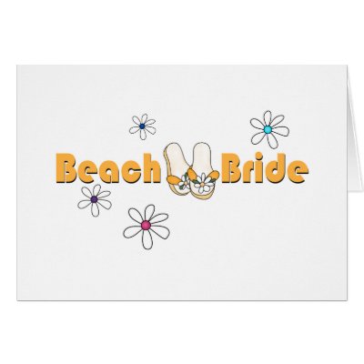 Beach Bride Cards by lesrubaweddings