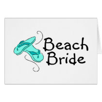 Beach Bride (Flip Flop) Greeting Card