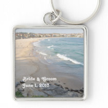 Beach Bride & Groom Keychain