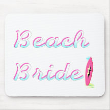 Beach Bride Mouse Pad